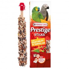 Versele-Laga Prestige Sticks Parrots Vegetables & Dandelion ОВОЧІ і КУЛЬБАБА ласощі для середніх і великих папуг 2х70г (223604)